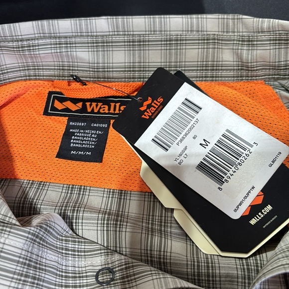 Walls Bowie UPF 50+ work,flex,moisture wick,under arm gussets,drop tail,pockets - Picture 15 of 15